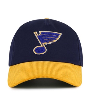 Men's Navy/Gold St. Louis Blues Burnett Adjustable Hat