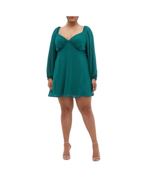 Plus Size Flirty Flounce Dress