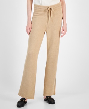 Women's Wide-Leg Pull-On Knit Pants 