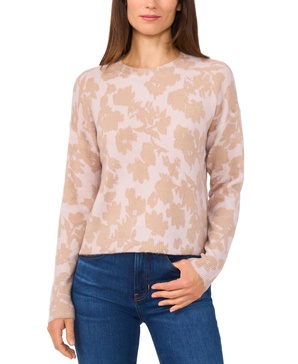 Women's Brushed Floral Escape Crewneck Sweater
