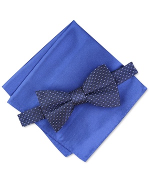 Men's Roy Geo Pre-Tied Bow Tie, Created for Macy's 