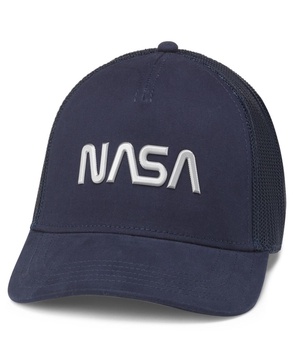 Unisex Navy NASA Valin Adjustable Trucker Hat