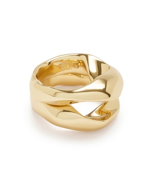 Gold Sculpted Ring Set