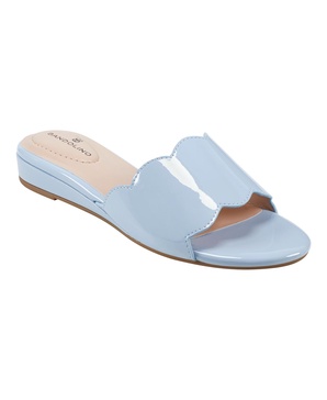 Women's Kayla Scalloped Edge Demi Wedge Sandals