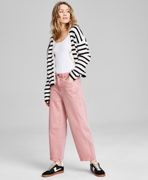Women's Barrel-Leg Denim Jeans