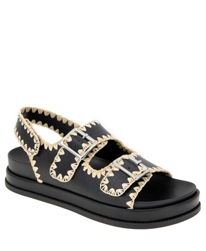 Women's Beena Footbed Hook and Loop Flatform Sandals