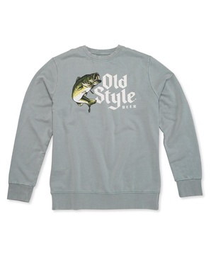 Men's Gray Old Style Sunday Fleece Pullover Sweatshirt