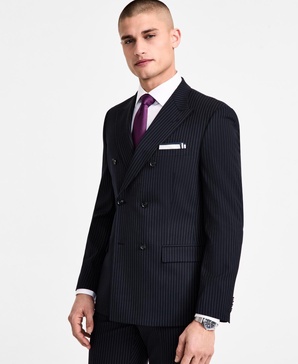 Men's Slim-Fit Pinstripe Suit Jacket, Created for Macy's