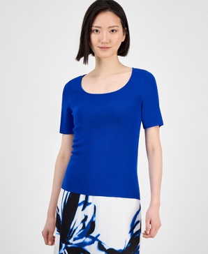 Women's Short-Sleeve Sweater Top