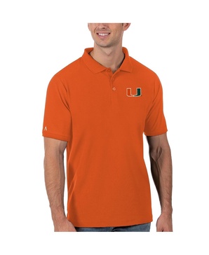 Men's Orange Miami Hurricanes Legacy Pique Polo