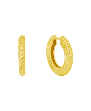 Textured Hinged Hoop Earrings