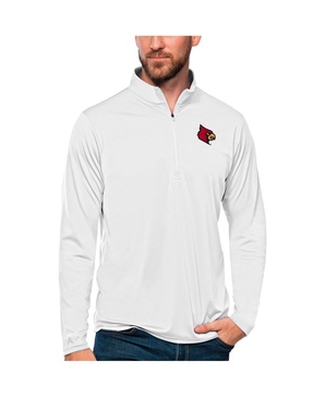 Men's White Louisville Cardinals Tribute Quarter-Zip Top