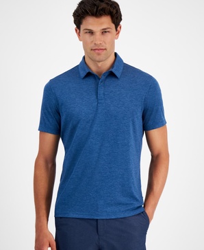 Men's AlfaTech Stretch Solid Polo Shirt, Created for Macy's