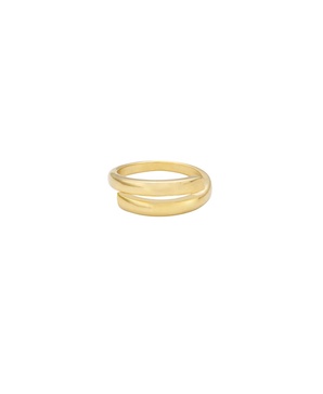 Single Gold Plated Wrap Ring