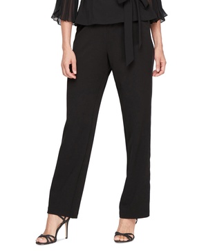 Women's Straight-Leg Pull-On Tuxedo Pants
