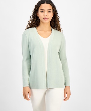 Petite Newport Open-Front Cardigan