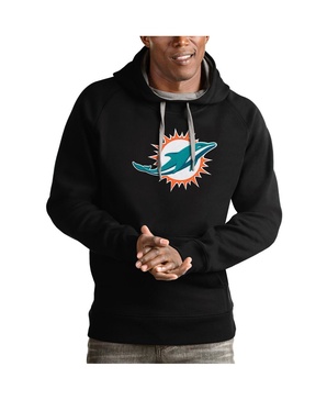 Men's Black Miami Dolphins Victory Pullover Hoodie