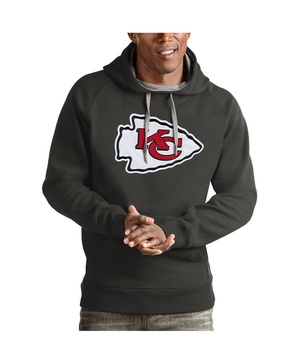 Men's Charcoal Kansas City Chiefs Victory Pullover Hoodie
