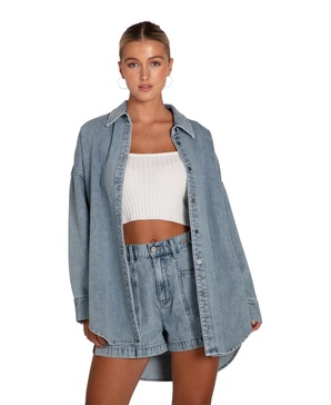 Women's Into Him Oversized Denim Shirt