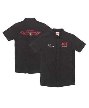 Men's Black Ace Hardware Brew Master Button-Up Shirt