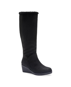 Women's Binocular Shearling Tall Wedge Boots