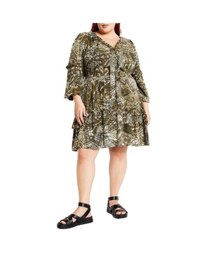 Plus Size Nicky Print Dress