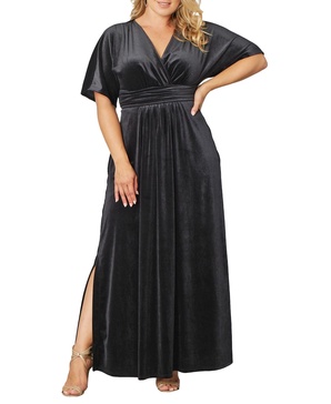 Plus Size Verona Velvet Evening Gown