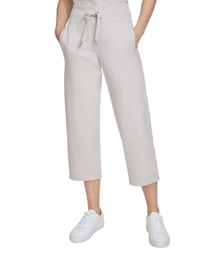 Women's Cropped Drawstring-Waist Pants