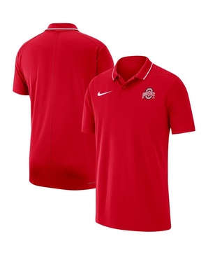 Men's Scarlet Ohio State Buckeyes 2023 Coaches Performance Polo Shirt