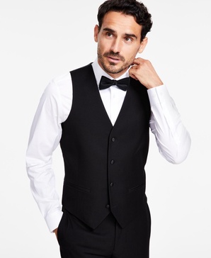 Men's Slim-Fit Stretch Tuxedo Vest, Created for Macy's 