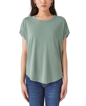 Women's Short Sleeve Sandwash Dolman Tee