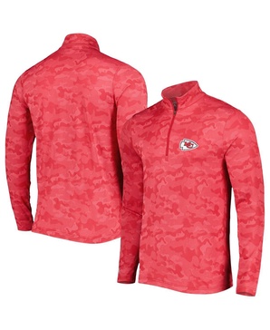 Men's Red Kansas City Chiefs Brigade Quarter-Zip Sweatshirt