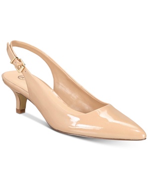 Scarlett II Kitten-Heel Slingback Pumps