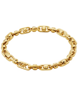 Gold-Tone or Silver-Tone Astor Link Chain Bracelet