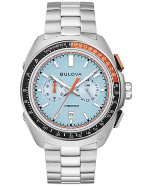 Men's Chronograph Racer Stainless Steel Bracelet Watch 42mm