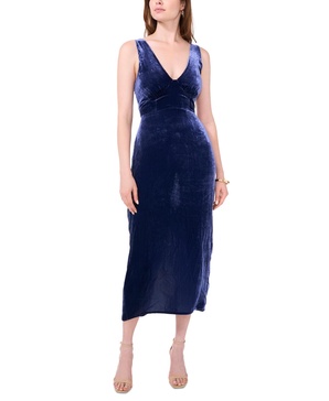 Women's Velvet Midi Dress
