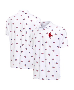 Men's White Boston Red Sox Americana Polo