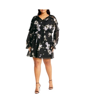 Plus Size Amira Print Dress