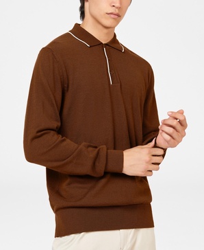 Men's Tipped Merino Regular Fit Polo Shirt