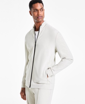 Men's Alfatech Regular-Fit Compact Textured Ponte-Knit Jacket, Exclusively at Macy's 