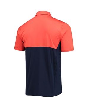 Men's Orange, Navy Auburn Tigers 2022 Blocked Coaches Performance Polo Shirt