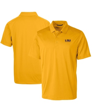 Men's Gold LSU Tigers Alumni Logo Prospect Textured Stretch Polo