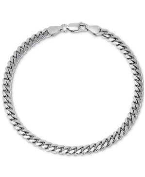 Men's Cuban Link Bracelet in 18k Gold-plated Sterling Silver & Sterling Silver