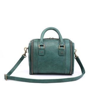 Women's Genuine Leather Mini Trunk Crossbody Bag