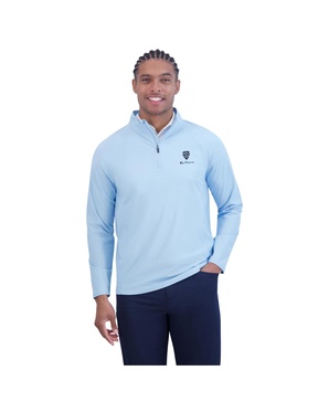 Men's Solid Pique Quarter Zip Sweatshirt