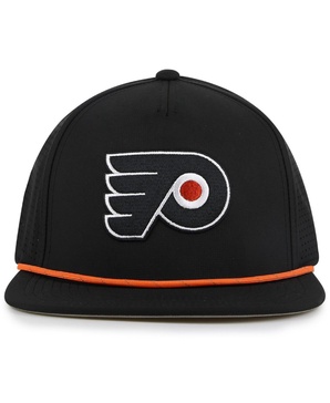 Men's Black Philadelphia Flyers Buxton Pro Tech Adjustable Hat