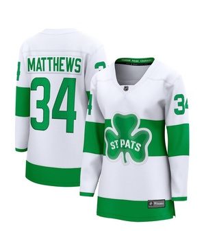 Women's Auston Matthews White Toronto Maple Leafs St. Patricks Alternate Premier Breakaway Player Jersey