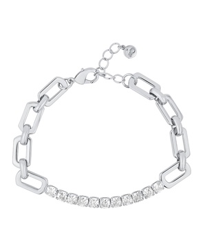 Cubic Zirconia Link Bracelet