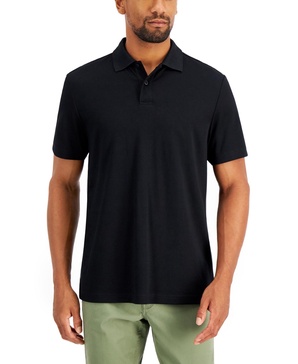 Men's Regular-Fit Solid Supima Blend Cotton Polo Shirt, Created for Macy's 