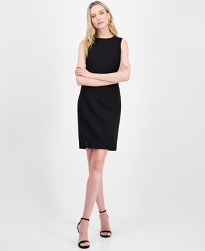 Women's Textured Sleeveless Sheath Dress